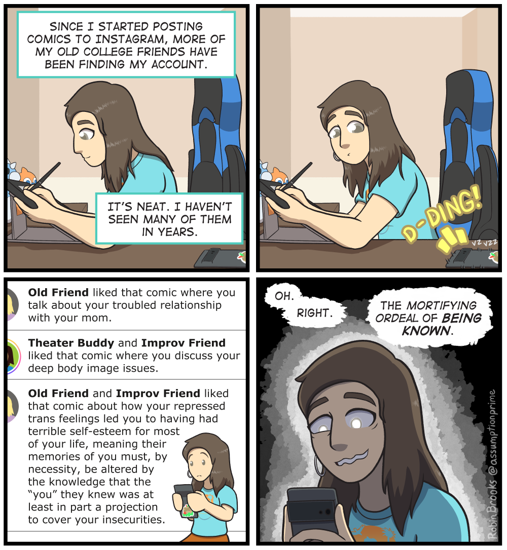 Has anyone else ever wondered if they were too open about personal experiences on the internet?